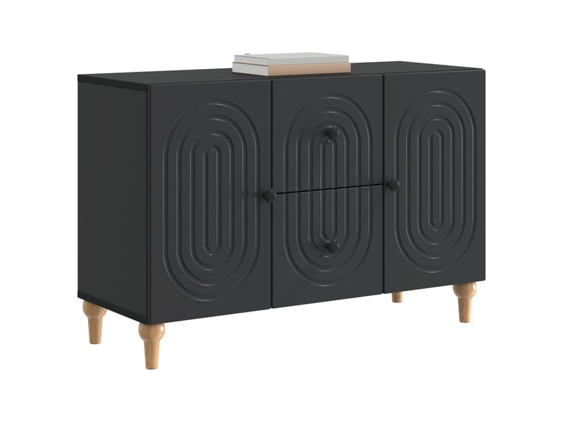  Meuble tv - banc tv - meuble de rangement avec tiroir noir 89 x 34,5 x 60 cm bois d'ingénierie  - Conforama C