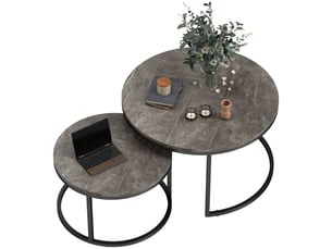Table basse  coloris gris <strong>PANGIVO</strong> <strong></strong> - 78.5 cmx78.5 cm