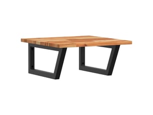 Étagère de vasque | étagère murale acier et bois massif d'acacia shl4864