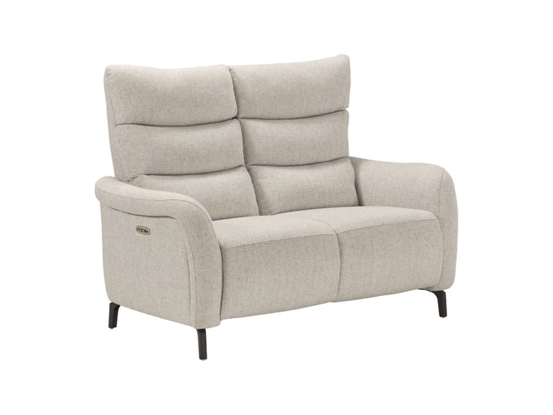  Canapé 2p relax électrique tissu beige chiné - varenne VARENNE - Conforama A