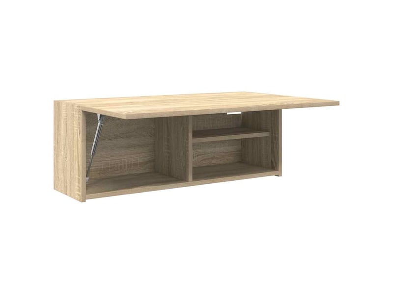  Armoire murale de bain chêne sonoma 80x25x30 cm bois ingénierie  - Conforama E