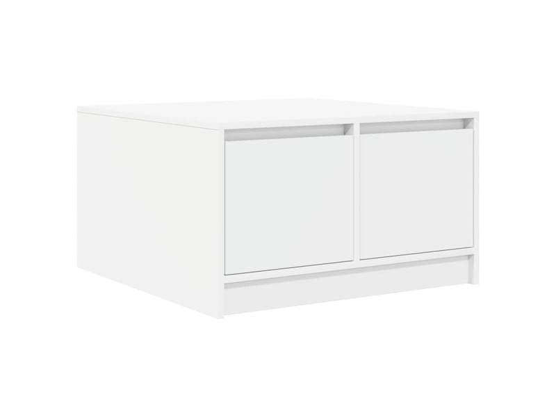  Table basse - table de salon - table à thé avec tiroirs blanc 70,5x70x40 cm  - Conforama A