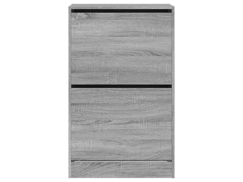  Meuble à chaussure, armoire à chaussures sonoma gris 60x34x96,5cm bois d'ingénierie  - Conforama E