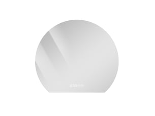 Miroir de salle de bain led mural 80 x 72 cm – argent – antibuée, éclairage réglable et tactile intégré