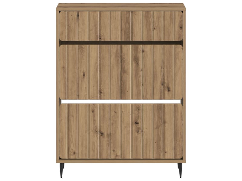 Meuble à chaussures, cabinet à chaussures zwolle 78x24x103 cm bois d'ingénierie shl7057  - Conforama D