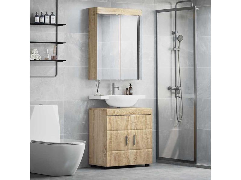 Ensemble de mobilier de salle de bain tulum 2 pièces cf64712 - Conforama B