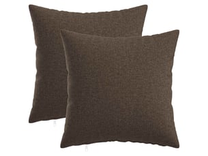 Lot de 2 coussins avec oreiller, coussins décoratifs heerlen taupe tissu cf50333