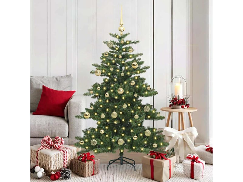 Sapin de noël artificiel, arbre de noël à branches articulées vert 150 cm shl9933 - Conforama B