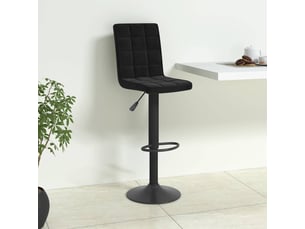 Tabouret de bar, chaise de bar noir velours shl38780