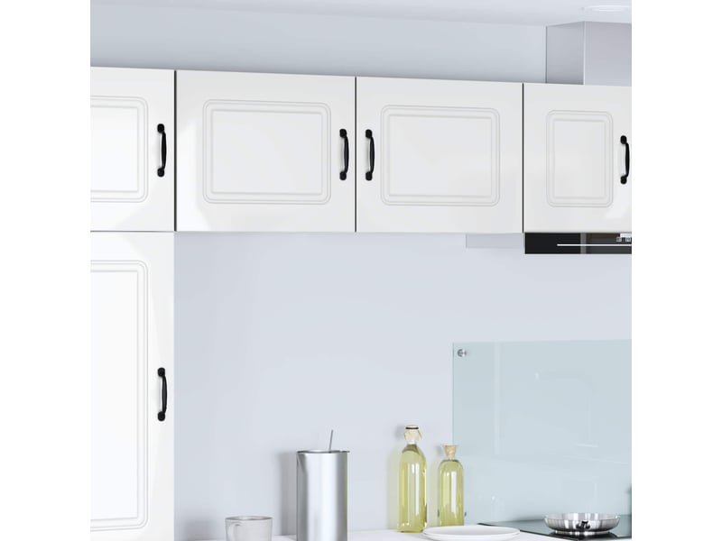  Meuble mural de cuisine | armoire de cuisine blanc brillant 50x31x40cm  - Conforama B