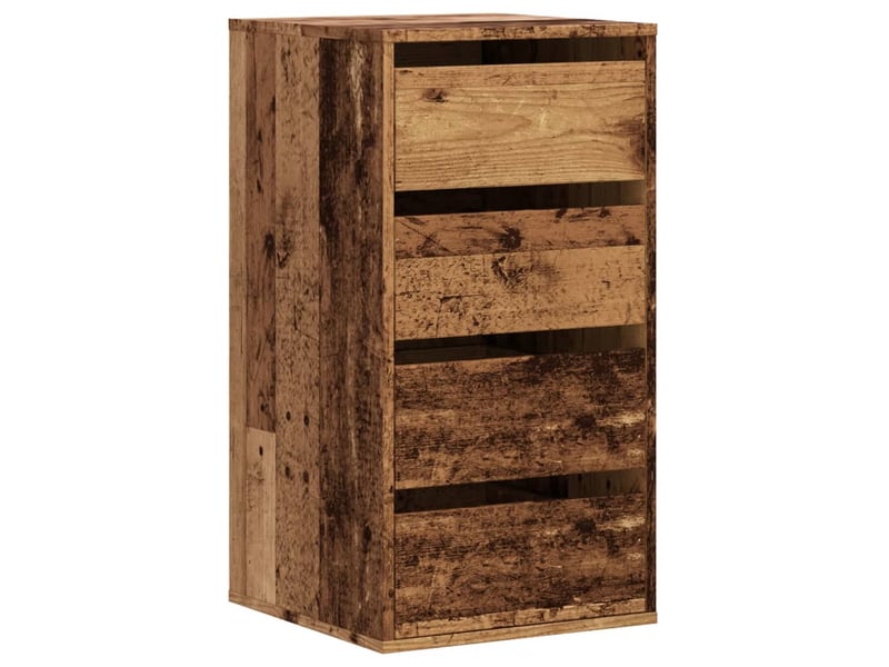  Commode chambre adulte, commode d'angle vieux bois 40x41x76 cm bois d'ingénierie  - Conforama A