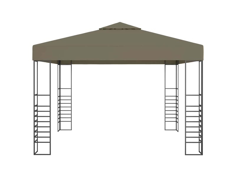  Chapiteau avec guirlande lumineuse à led 3x3 m taupe cf62474  - Conforama D