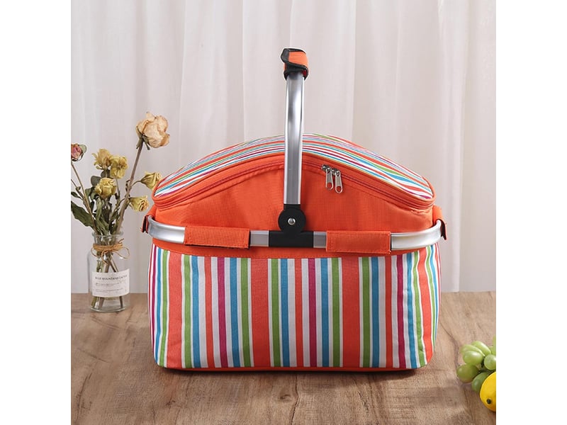  Refroidisseur de pique-nique pliable: matériau durable isolé de 30 litres, rangement pour glacière en plein air, organisateur de nourriture de voyage  - Conforama D