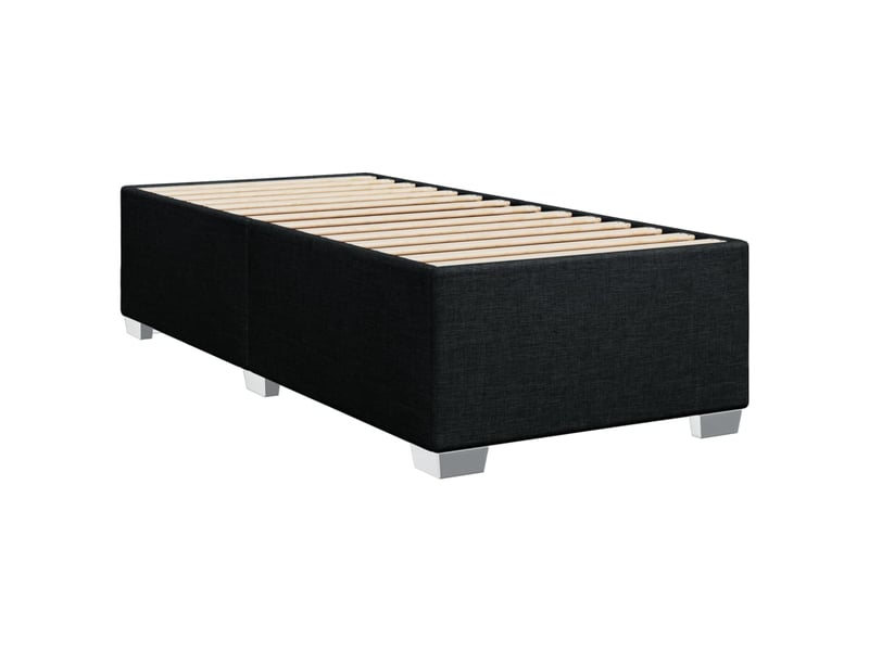  Lit simple- lit adulte -  cadre de lit sans matelas noir 80x200 cm tissu  - Conforama B