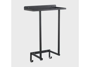 Porte serviette salle de bain, rangement serviette salle de bain, porte serviette murale noir