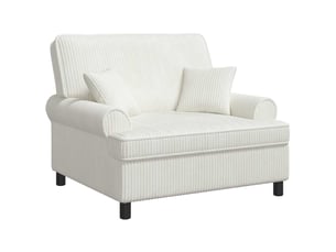 Fauteuil relax manuel VIDAXL Tissu beige
