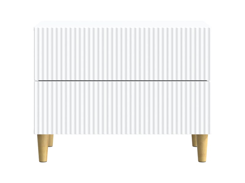  Table de chevet - cabinet de chevet - table de nuit blanc 62 x 34,5 x 48 cm bois d'ingénierie  - Conforama D