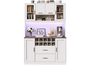 Lit coffre 180x200 cm LEYTN coloris beige