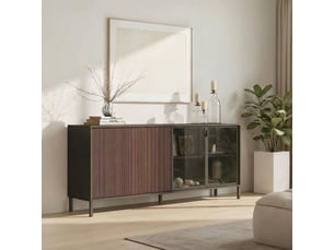 Buffet 4 porte(s) 0 tiroir(s) ALTOBUY TICORIA - 205 cm coloris marron