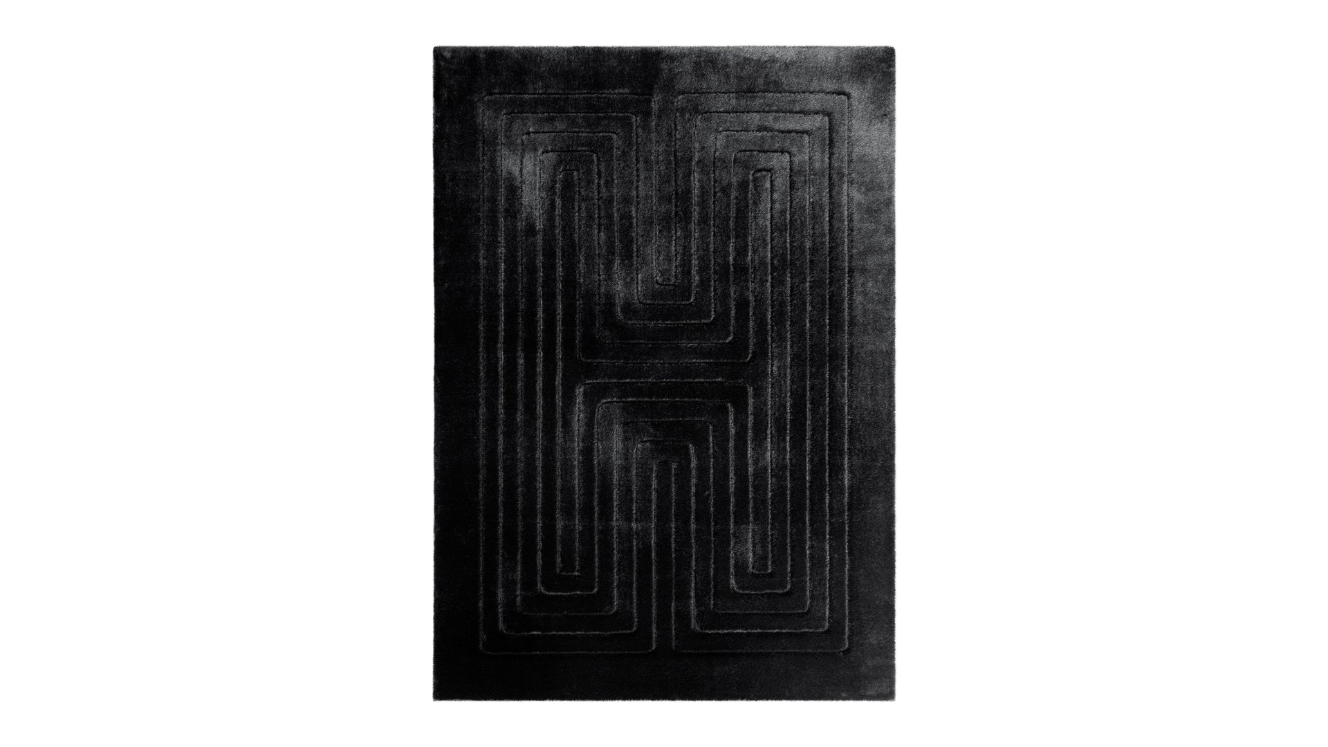 TAPIS 120X170 CM noir Conforama