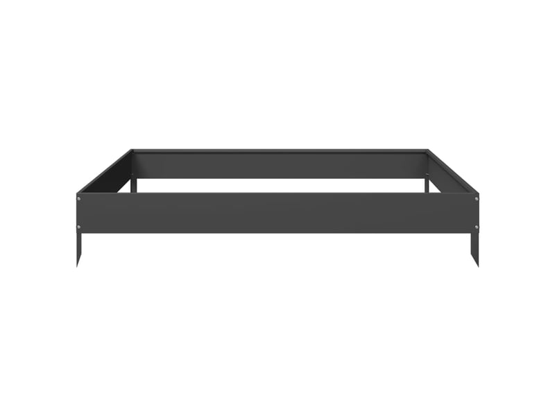  Jardinière - lit surélevé de jardin noir 100x100x18,5 cm acier  - Conforama E