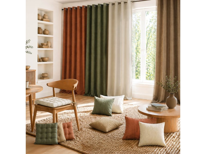  Coussin décoratif rectangulaire déhoussable en velours chenille 40x60 cm  - Conforama B
