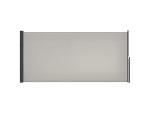 Store latéral rétractable enroulable, protection d'intimité, imperméable et anti-uv, gris clair