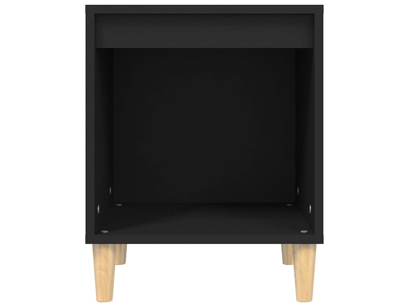  Table de chevet - cabinet de chevet - table de nuit noir 40x35x50 cm bois d’ingénierie  - Conforama D