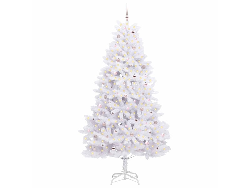  Sapin de noël - arbre de noël artificiel à branches articulées blanc 270 cm  - Conforama C