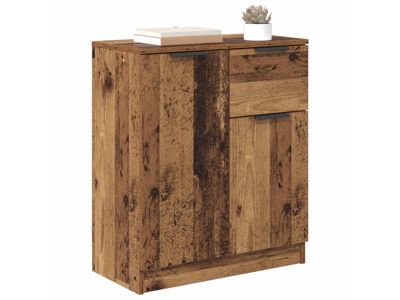Buffet - bahut - meuble de rangement bois ancien 60 x 30 x 70 cm bois d'ingénierie - Conforama C