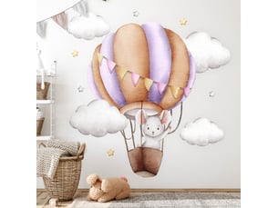 Sticker mural - vol en ballon130x152 cm