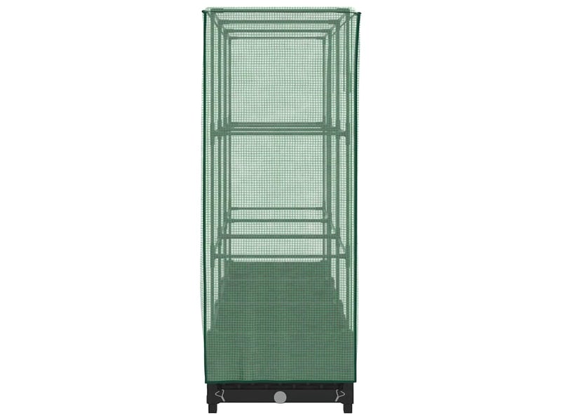 Jardinière - lit surélevé avec housse de serre aspect rotin 120 x 40 x 123 cm  - Conforama E