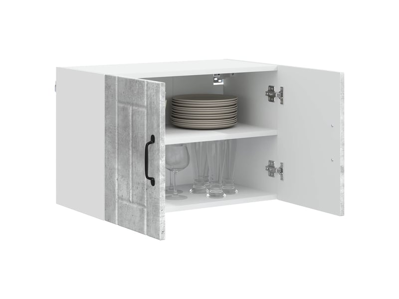 Meuble mural de cuisine, armoire de cuisine gris béton 60x31x40cm bois d'ingénierie - Conforama C