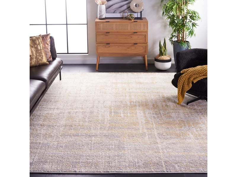  Tapis abstrait moderne en polypropylène beigeor, 183 x 244 cm  - Conforama C