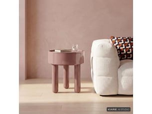 Table basse rond(e) coloris marron