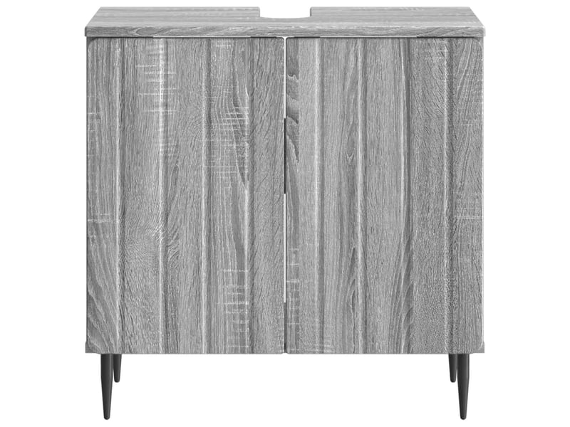  Meuble sous lavabo de salle de bain zwolle sonoma gris cf64956  - Conforama D