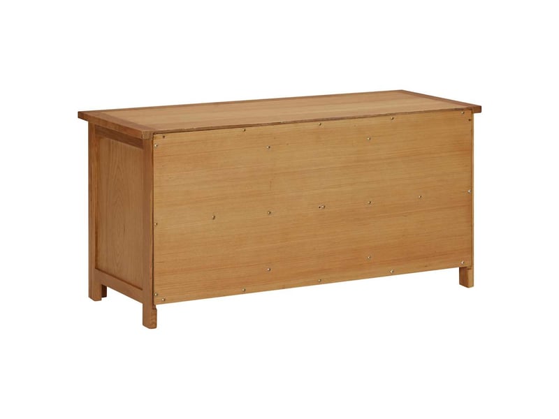  Étagère à chaussures, meuble à chaussures 90x37x45 cm bois de chêne solide  - Conforama D