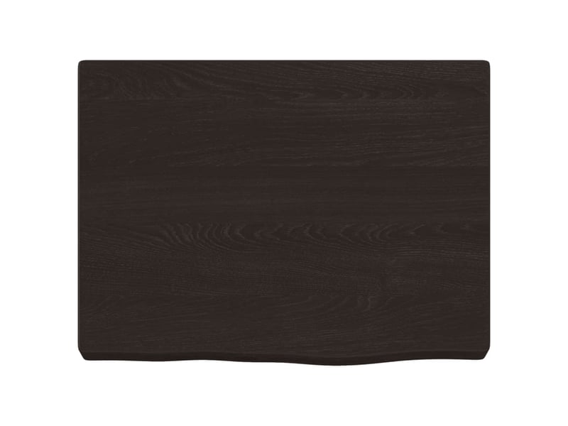 Comptoir de salle de bain, plan de travail marron foncé bois massif traité cf65852  - Conforama D