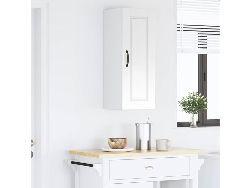  Meuble mural de cuisine, armoire de cuisine blanc brillant 30x31x80cm shl1203  - Conforama D