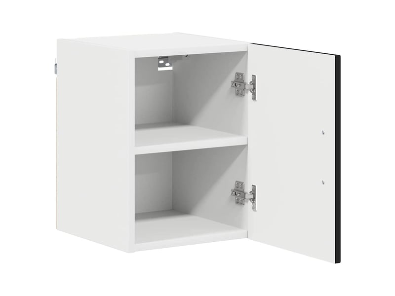 Meuble mural de cuisine | armoire de cuisine 2 pcs noir bois d'ingénierie shl5411 - Conforama E