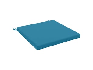 Coussin de siège, coussin d'assise 1 pièce soest 100 % polyester bleu clair cf55565