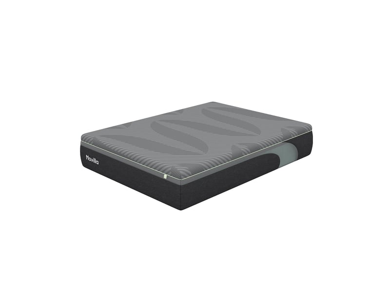 Novilla matelas 140x190 cm mémoire de forme airyflow thé vert 30 cm soutien 3 zones mi-ferme respirant - Conforama A