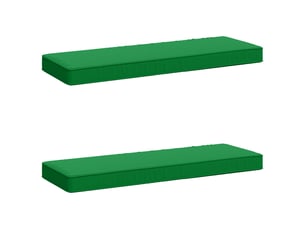 Lot de 2 coussins de banc, coussins d'assise vught 100 % polyester vert cf58600