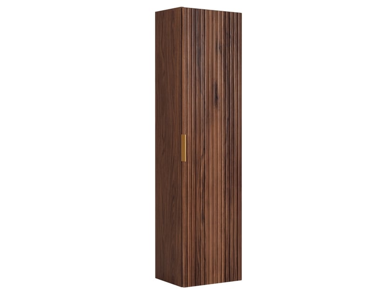  Colonne de salle de bain suspendue flow 35 x 136 cm noyer foncé  - Conforama A