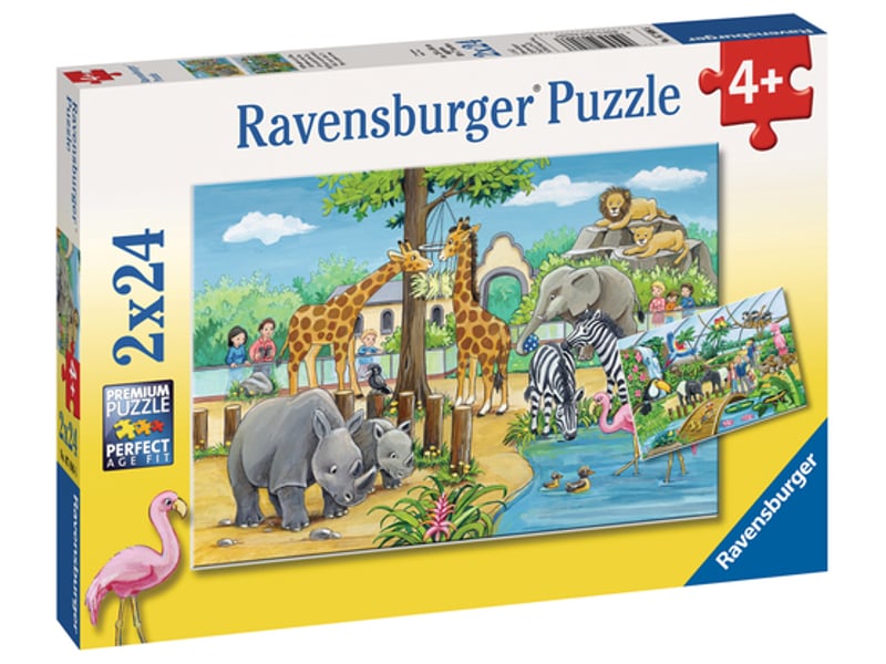  2x24 p - bienvenue au zoo puzzle 07806 - Conforama D