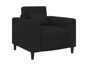 Fauteuil fixe VIDAXL  Tissu noir