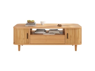 Table basse rectangulaire coloris bois clair OOIILLEE Luxe haut de gamme - 50 cmx100 cm