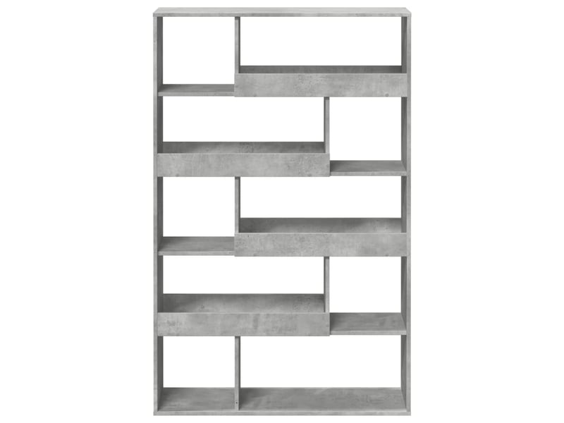  Cloison bibliothèque, meuble de rangement gris béton bois d'ingénierie shl1357  - Conforama D