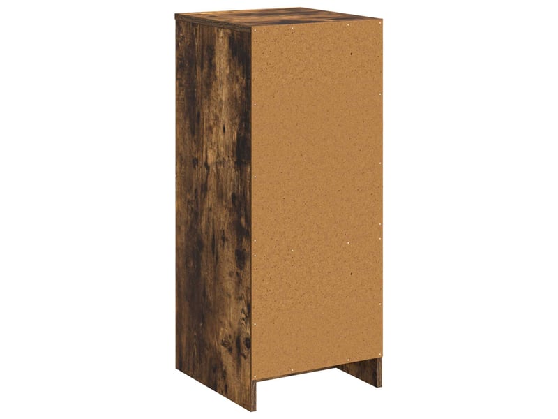  Armoire de salle de bain, meuble de rangement chêne fumé 35x36.5x85 cm  - Conforama E