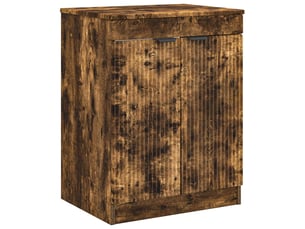 Armoire de salle de bain, meuble de rangement chêne fumé 54x41x70 cm shl4347